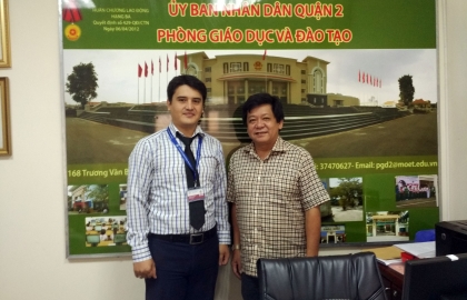 Ban giám Hiệu HIBS gửi lời cảm ơn đến Ban lãnh đạo Phòng giáo dục và Đào tạo quận 2